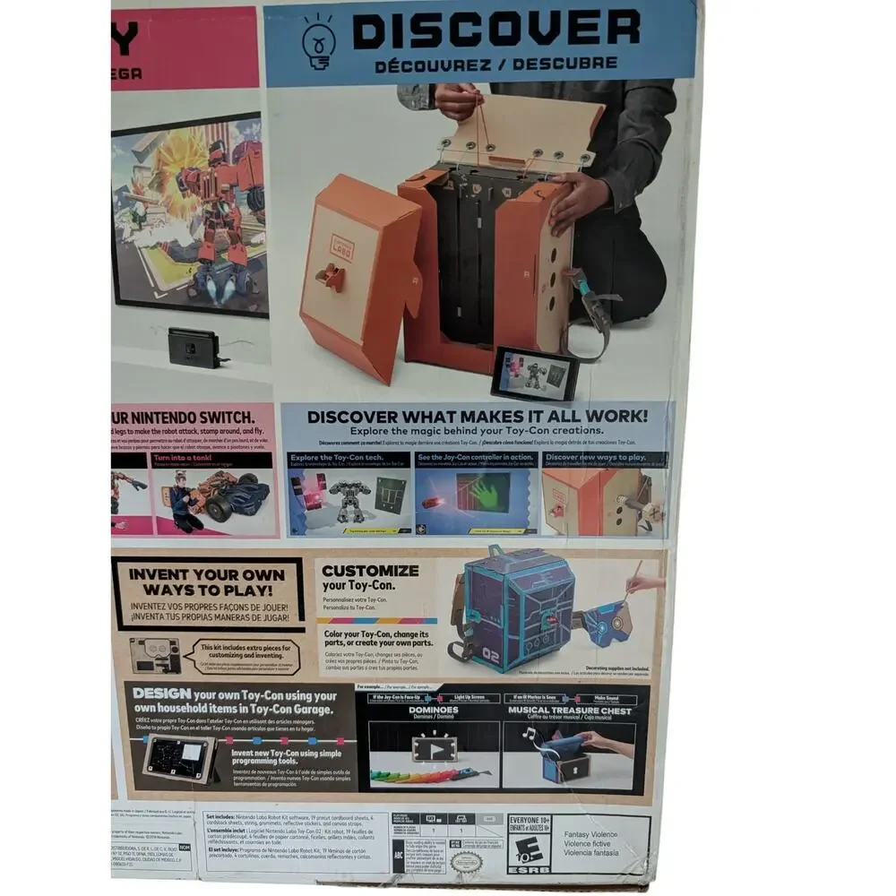 Nintendo Labo Toy-Con 2 Robot Kit Nintedo Switch 2018 New Open Box